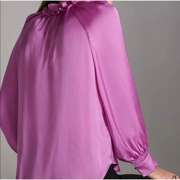 Anthropologie Silky Pullover Blouse - Picture 3 of 10